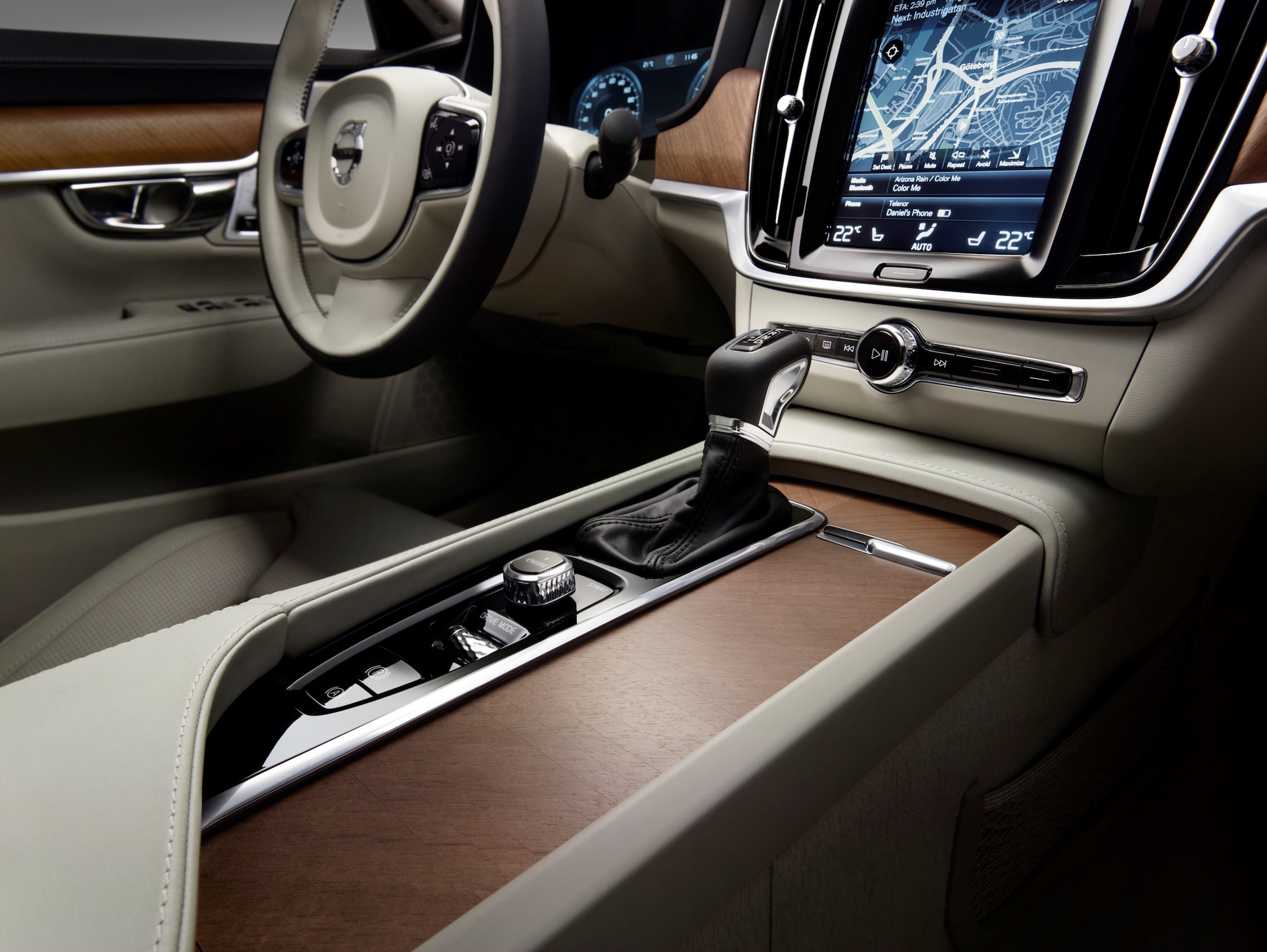 Volvo S90 middenconsole