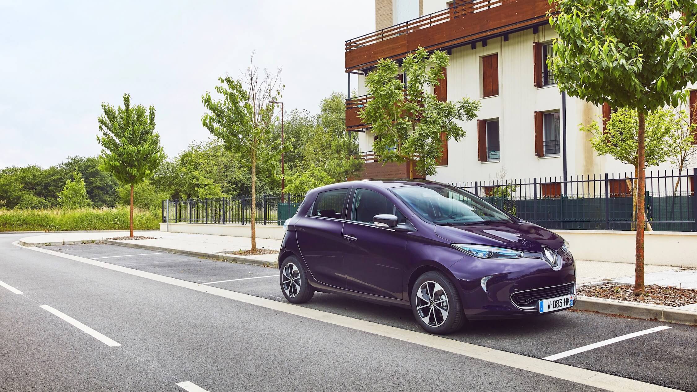 Renault ZOE paars