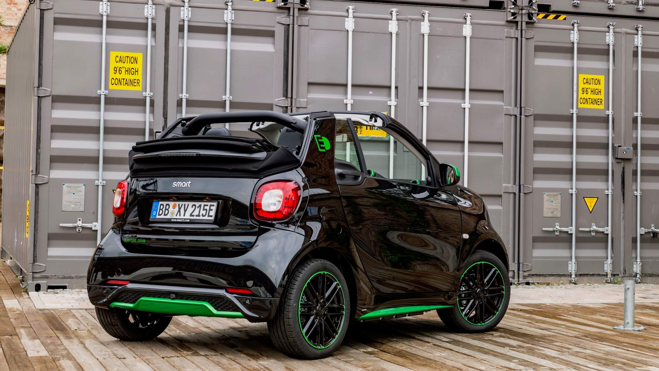 Elektrische Smart achterkant