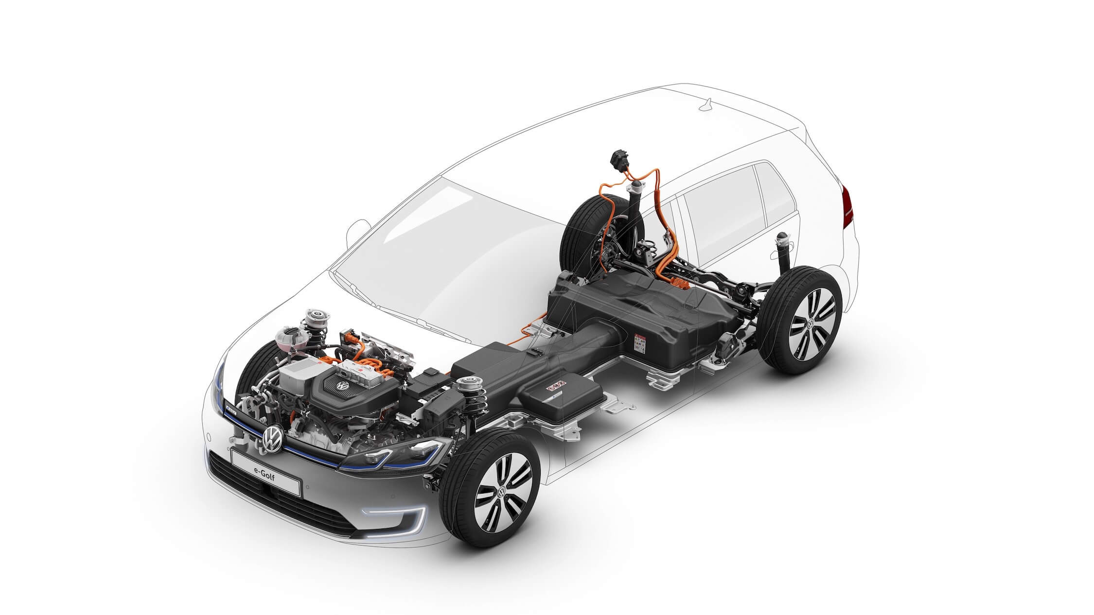 Elektrische Volkswagen Golf Batterij