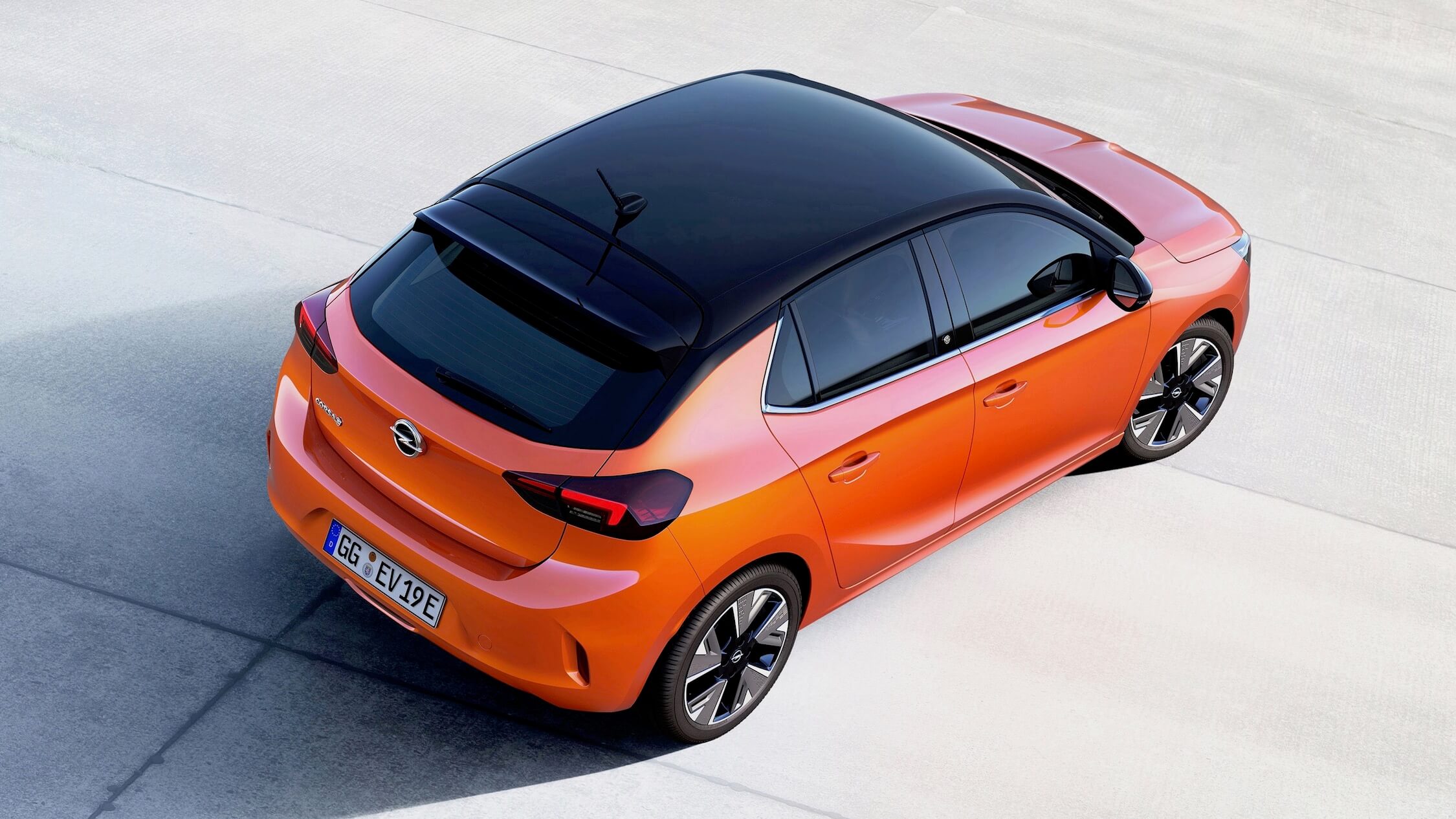 Elektrische Opel Corsa dak