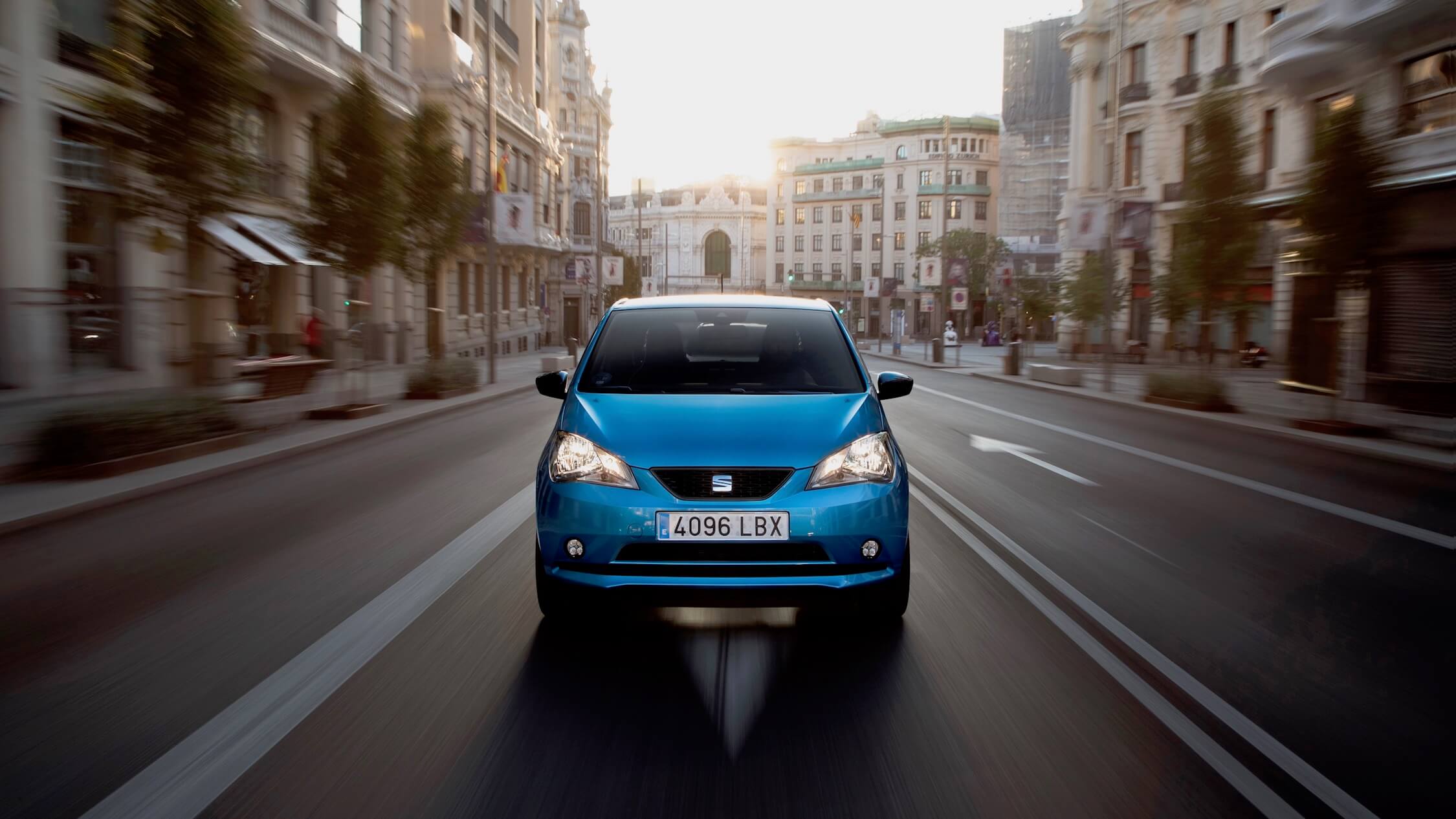 elektrische Seat e-Mii blauw