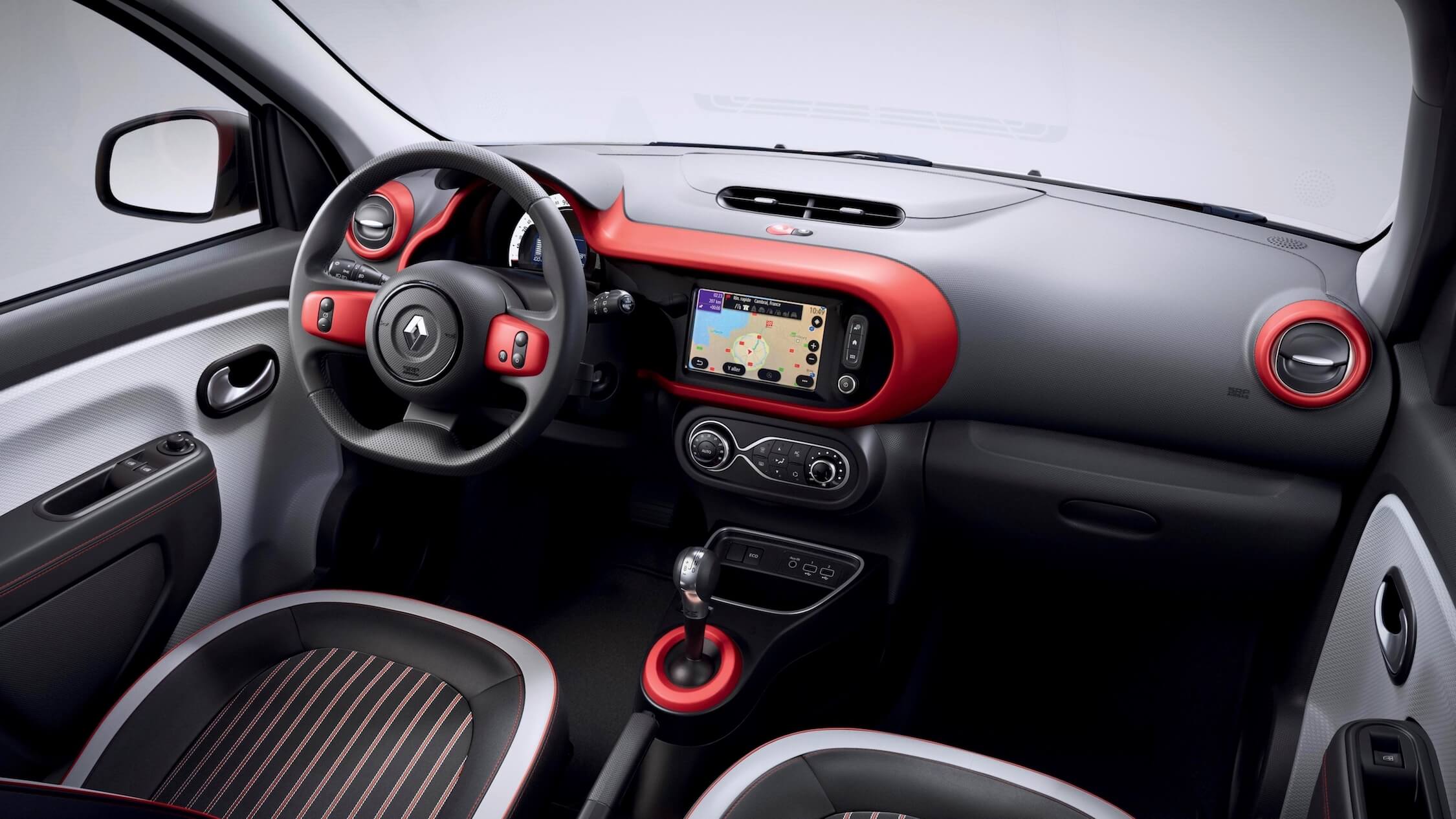 Renault Twingo ZE interieur rood