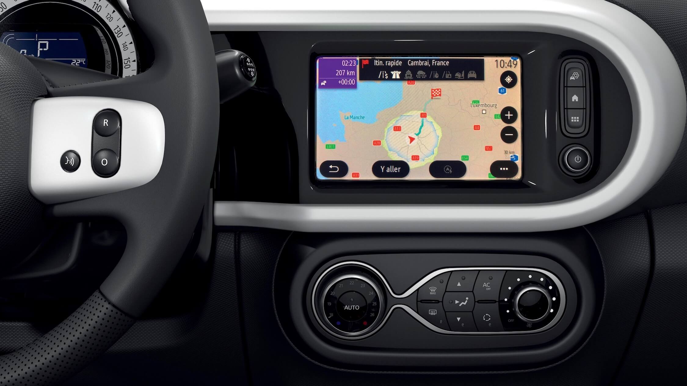 Renault Twingo ZE navigatiescherm