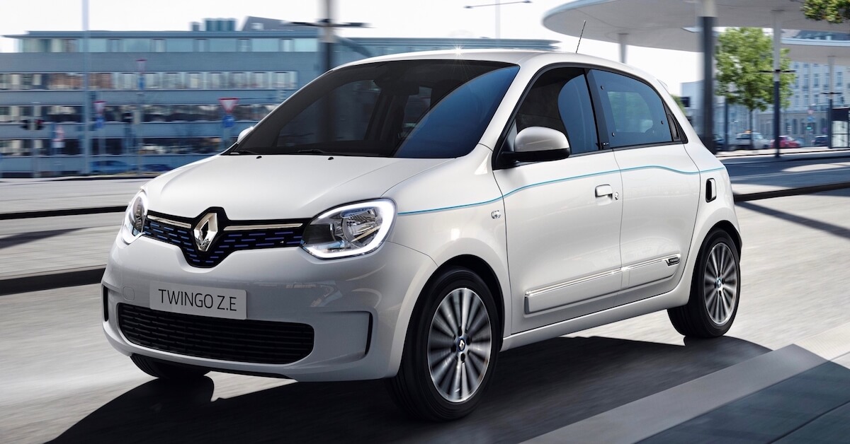 elektrische Renault Twingo ZE wit