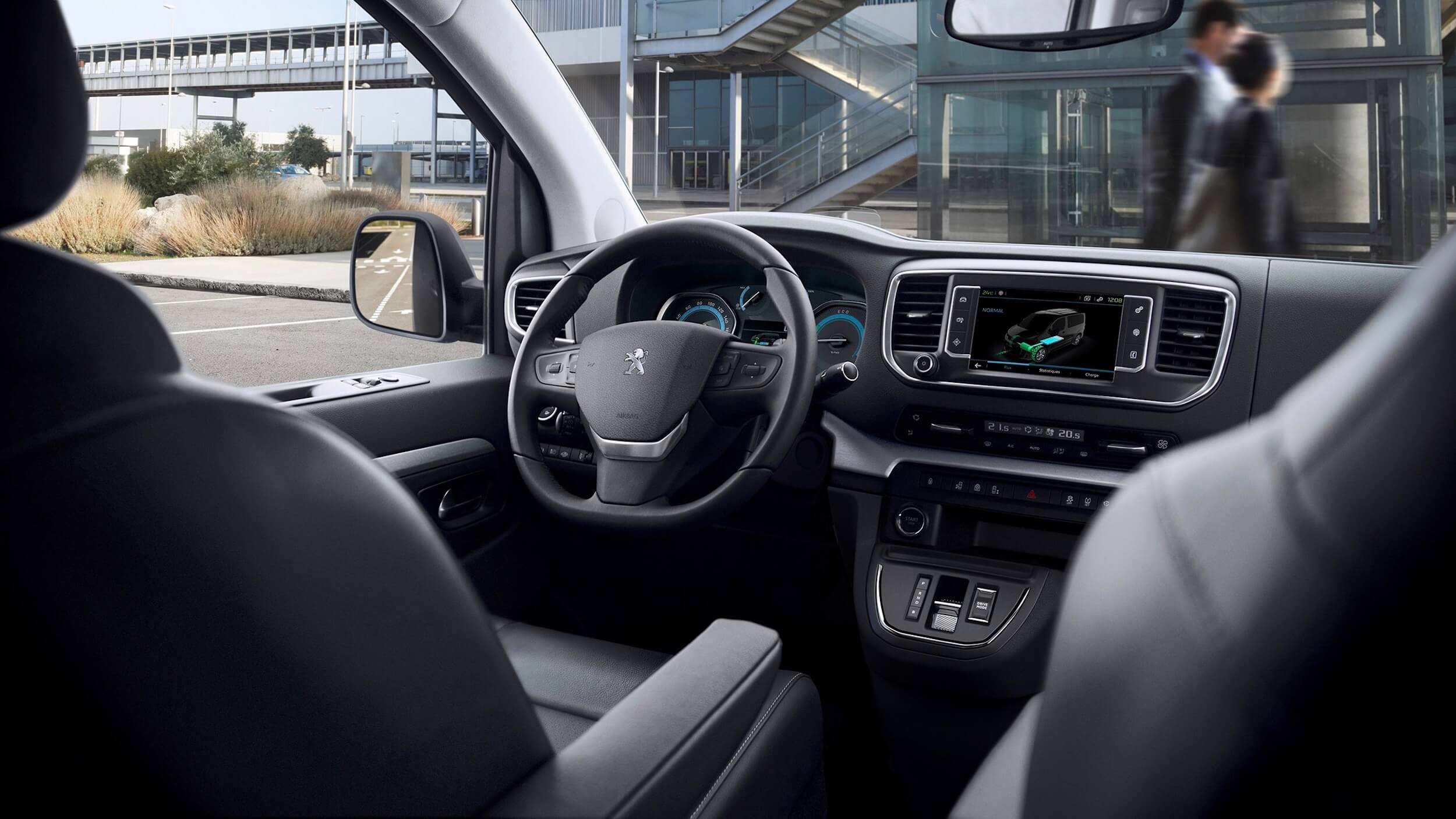 Peugeot e-Traveller dashboard en stuur