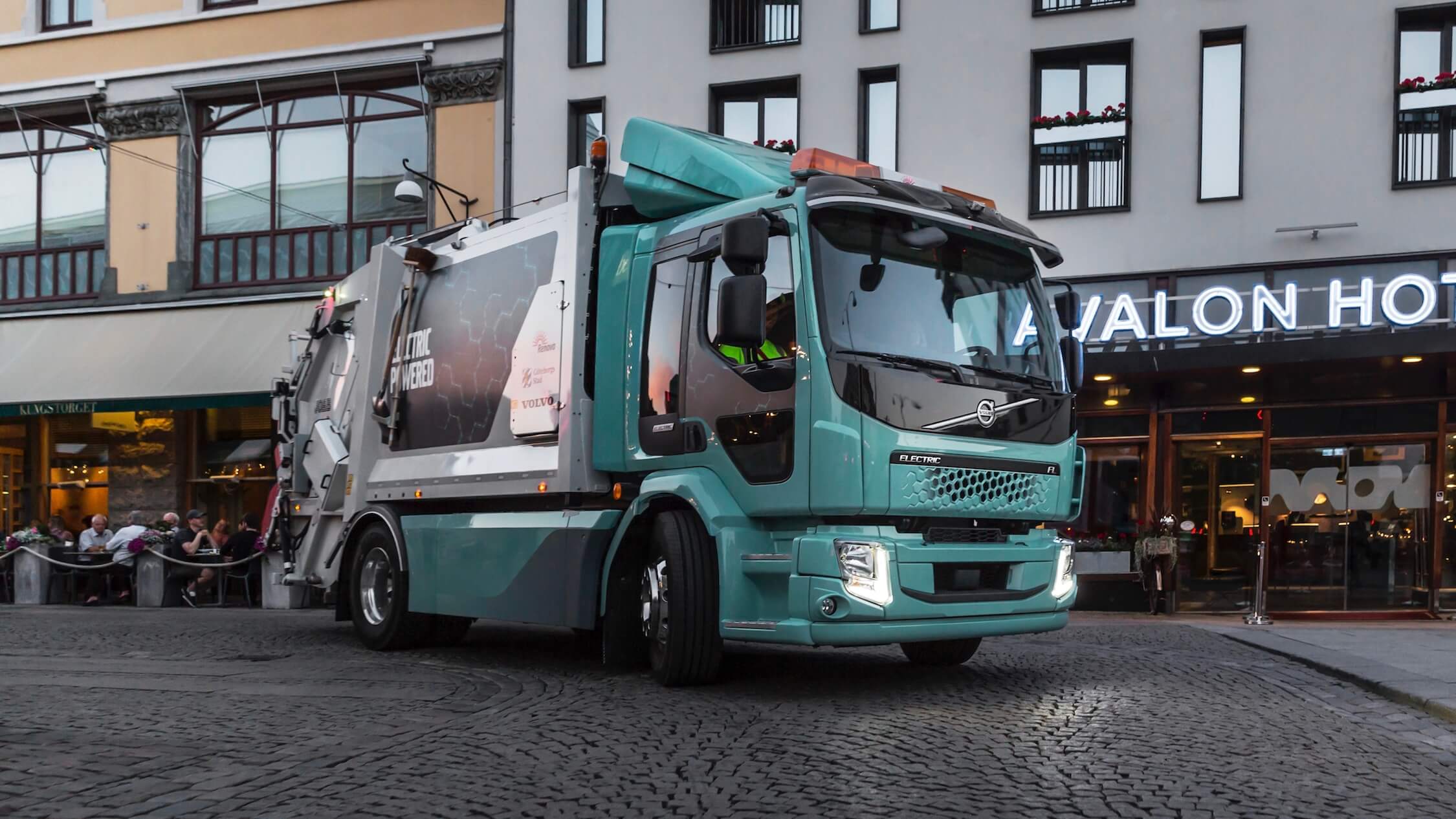 elektrische Volvo afval vrachtwagen