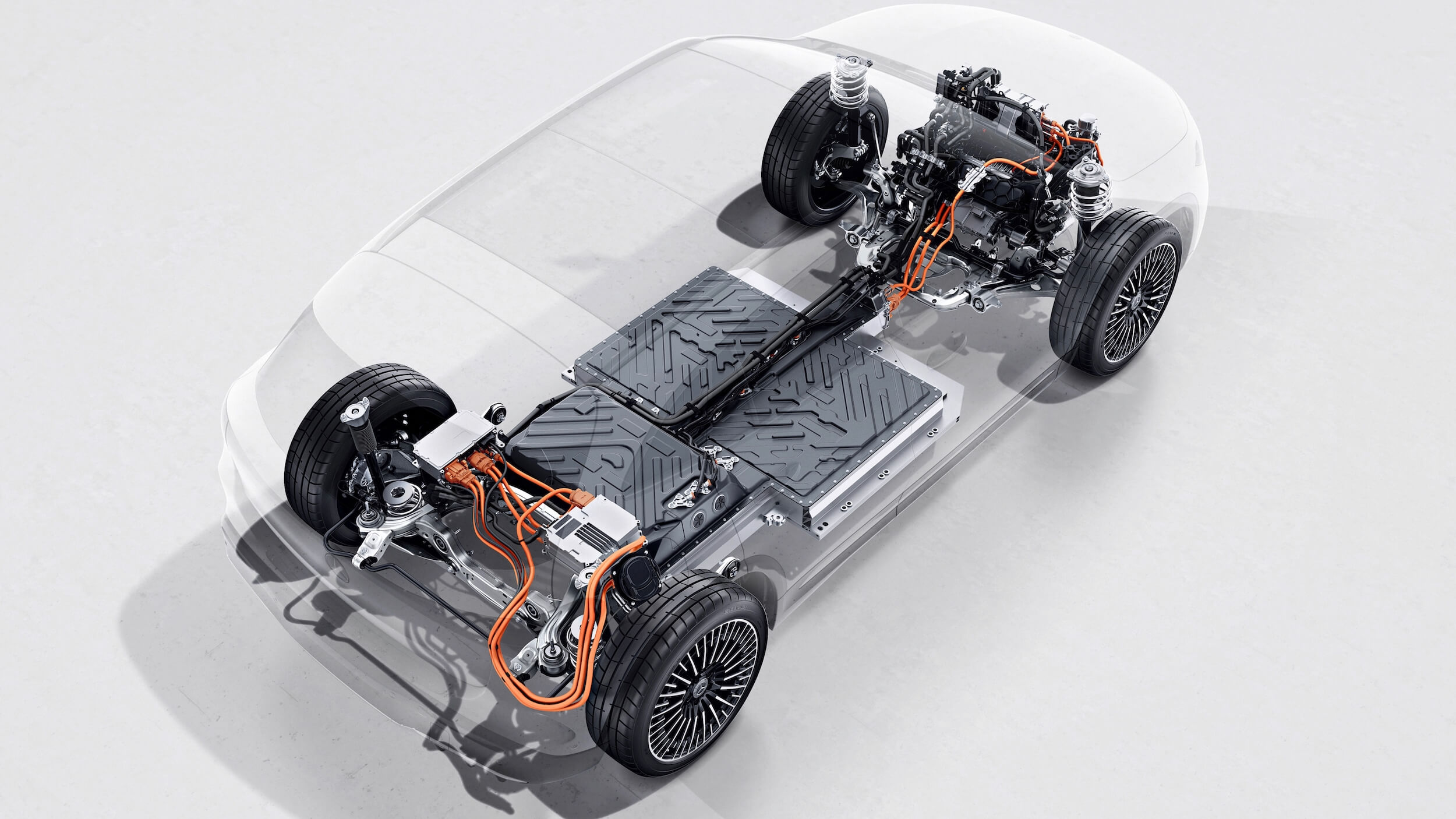 Mercedes EQA batterij en aandrijflijn