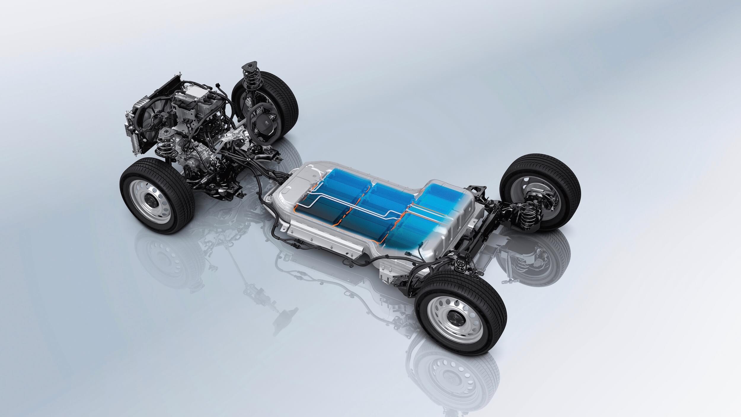 Peugeot e Partner aandrijflijn batterij