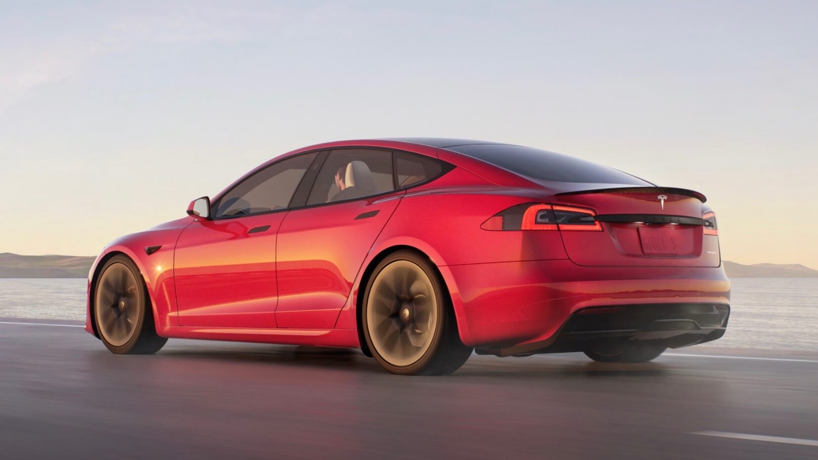 Tesla Model S rood