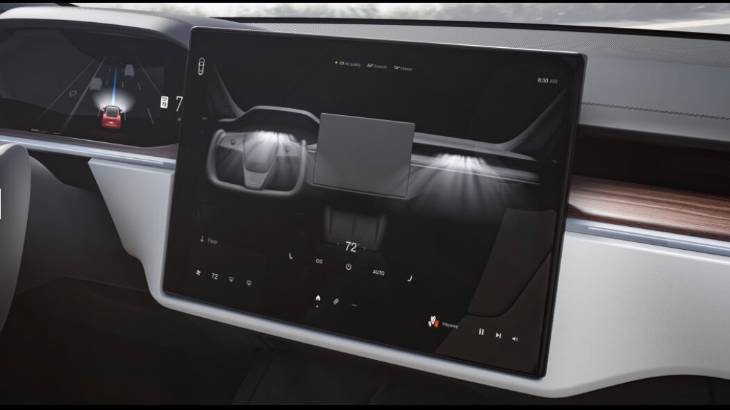 Tesla Model S scherm middenconsole