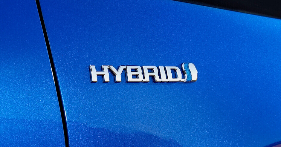 Toyota hybride auto logo