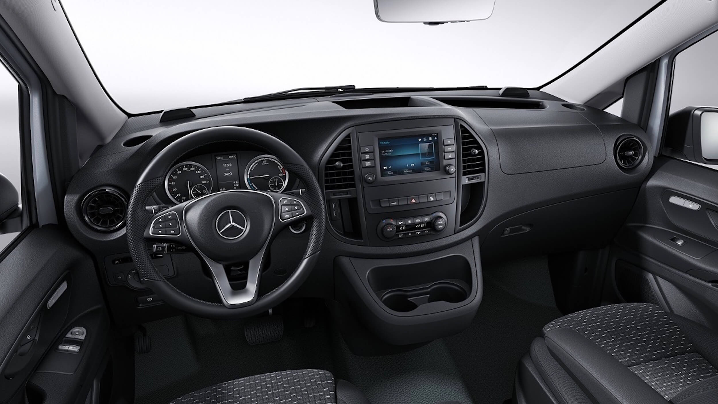 Mercedes eVito 60 kWh interieur